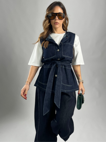 Gilet Denim Jackie