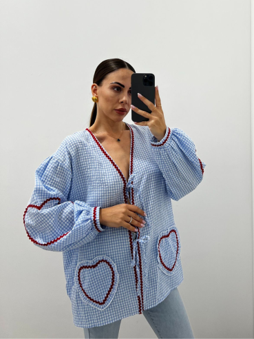 Blusa Love Azzurra