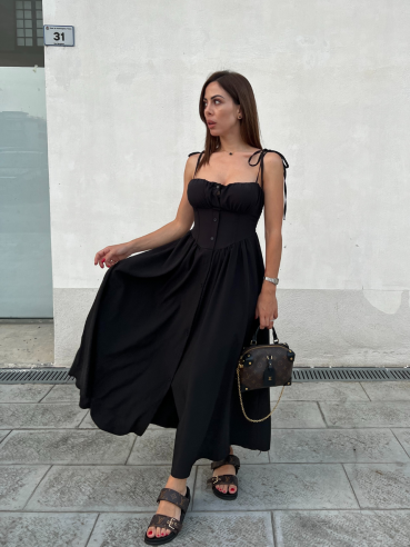 Midi Dress Praya Nero