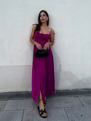 Midi Dress Praya Magenta