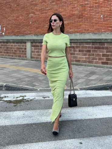 Coord-Set Traforato Verde