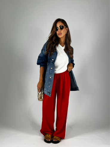 Pantalone Jogger Rosso