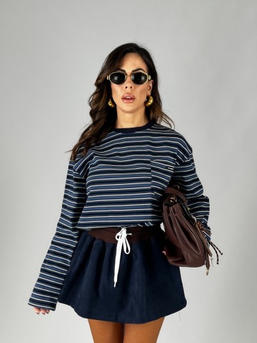 Maglia Stripes Blu