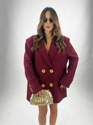 Blazer Dress Cinghie Bordeaux