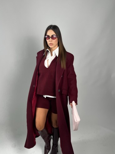 Coat Louise Bordeaux