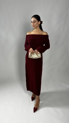 Midi dress Sharon Bordeaux