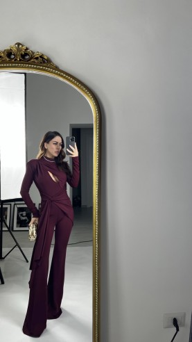 jumpsuit Paola Bordeaux